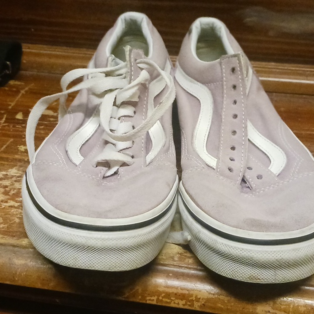 Vans off the wall old skool purple size 6.5 men's women's 8.0